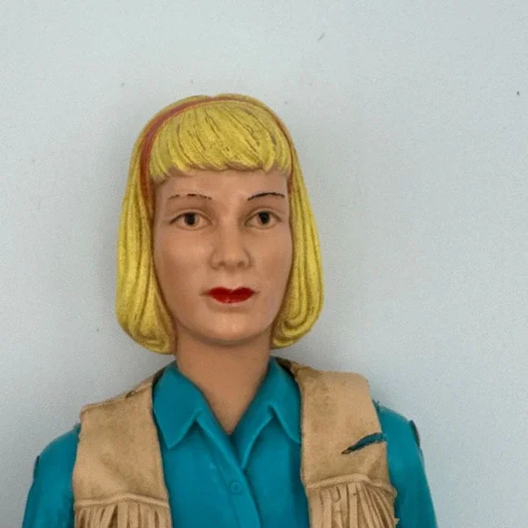 Vintage Marx Toys Johnny West and Jane West 11" Action Figure Set 1960s Western - Picture 4 of 10